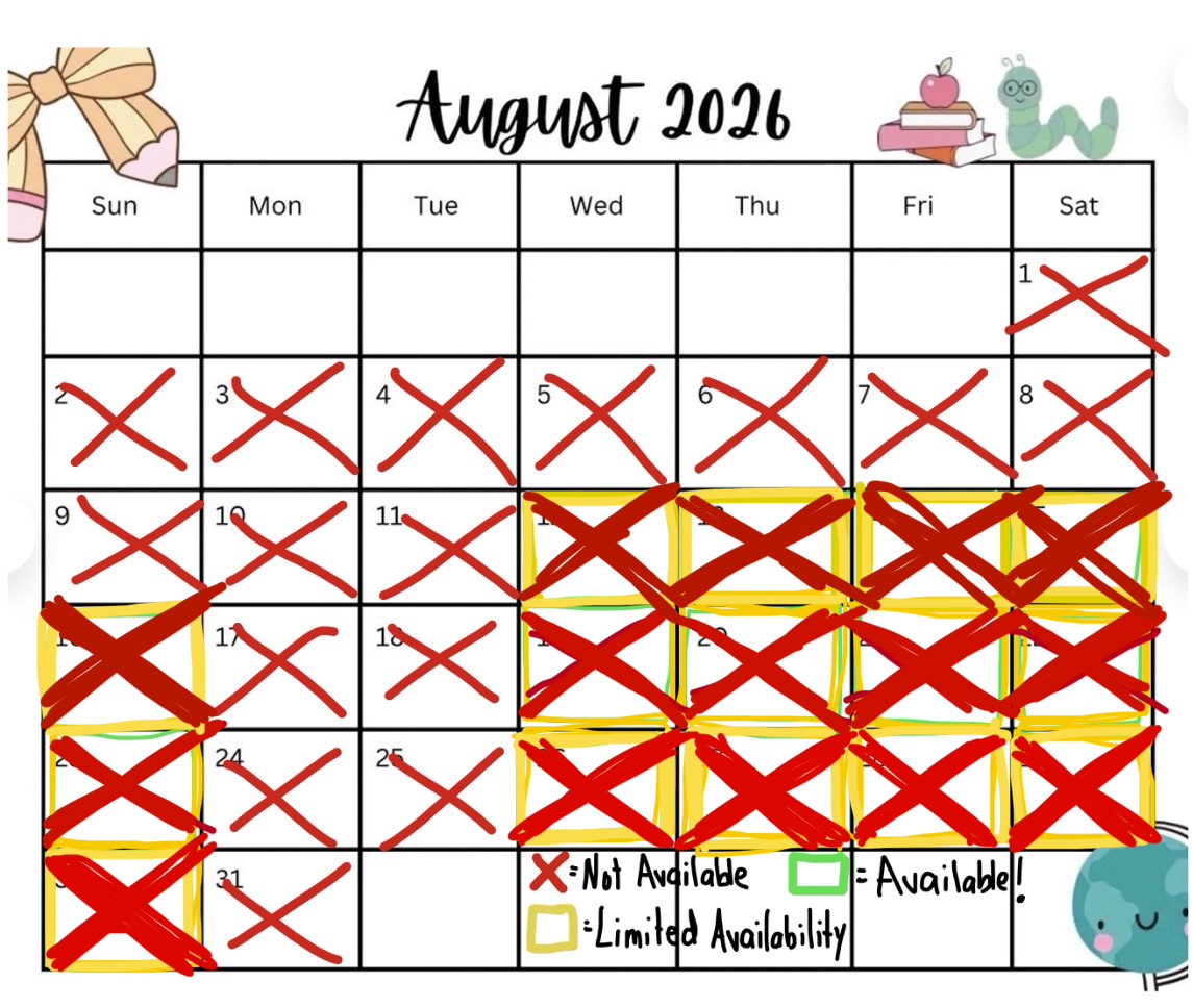August Availability