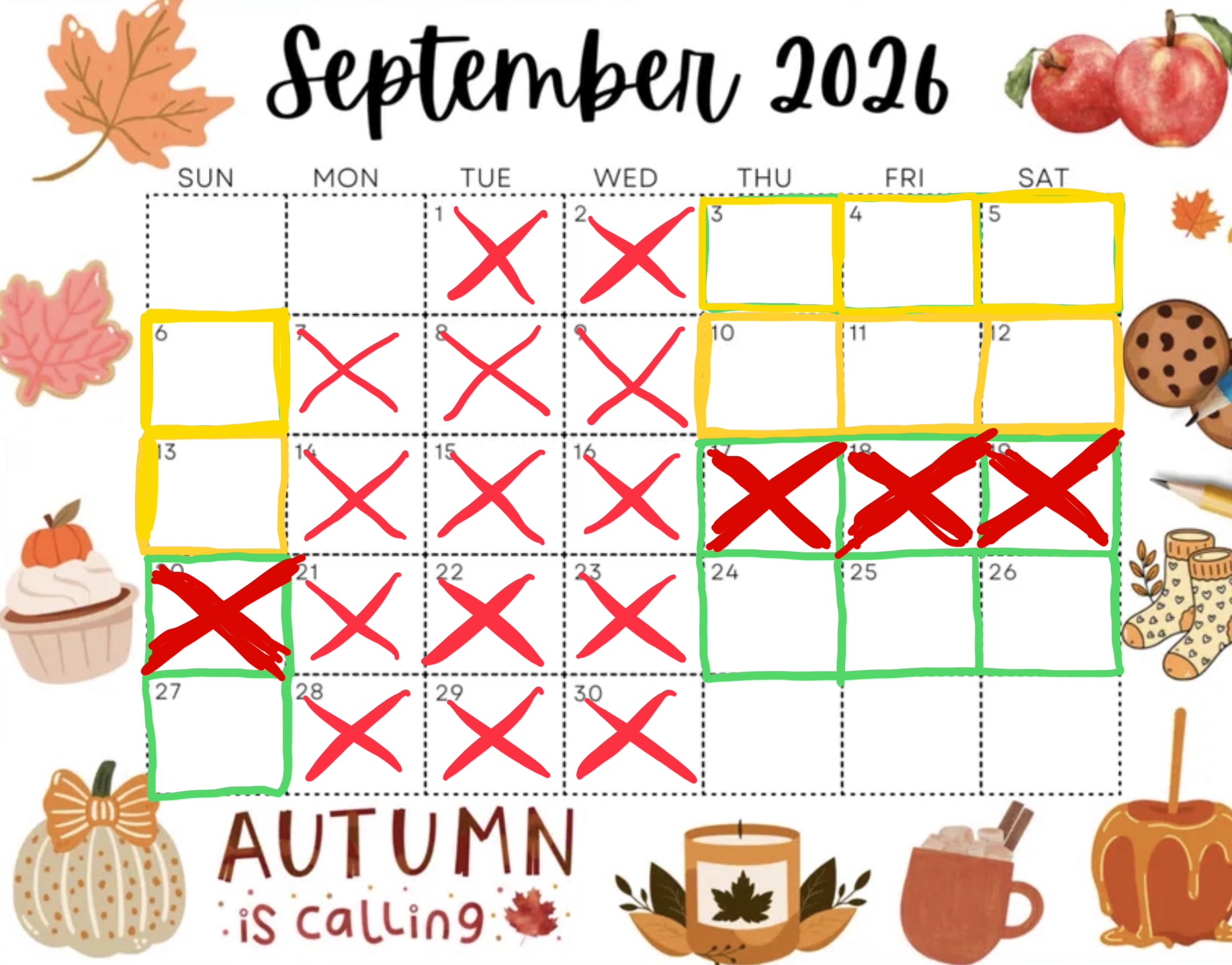 September 2026 Availability