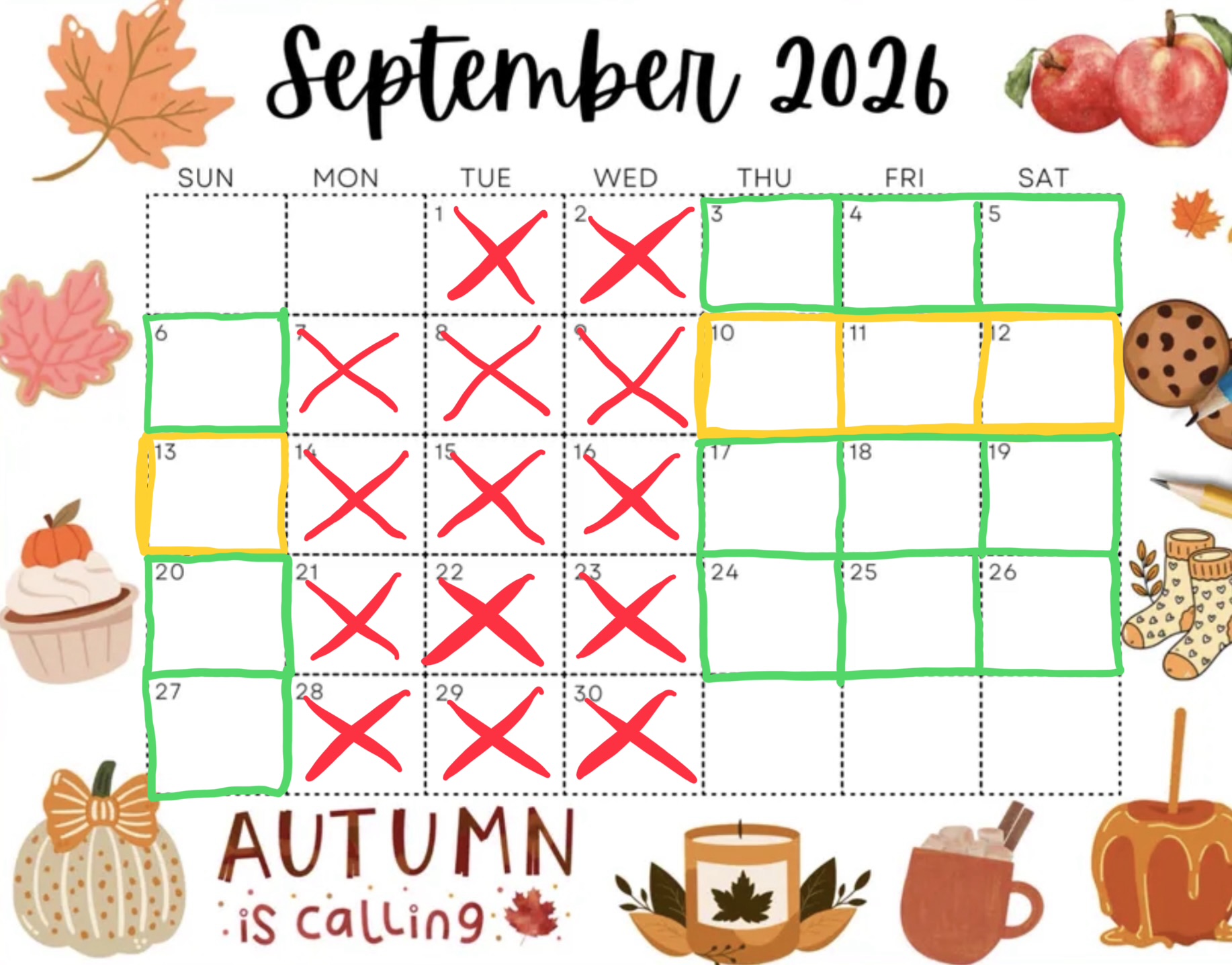 September 2026 Availability